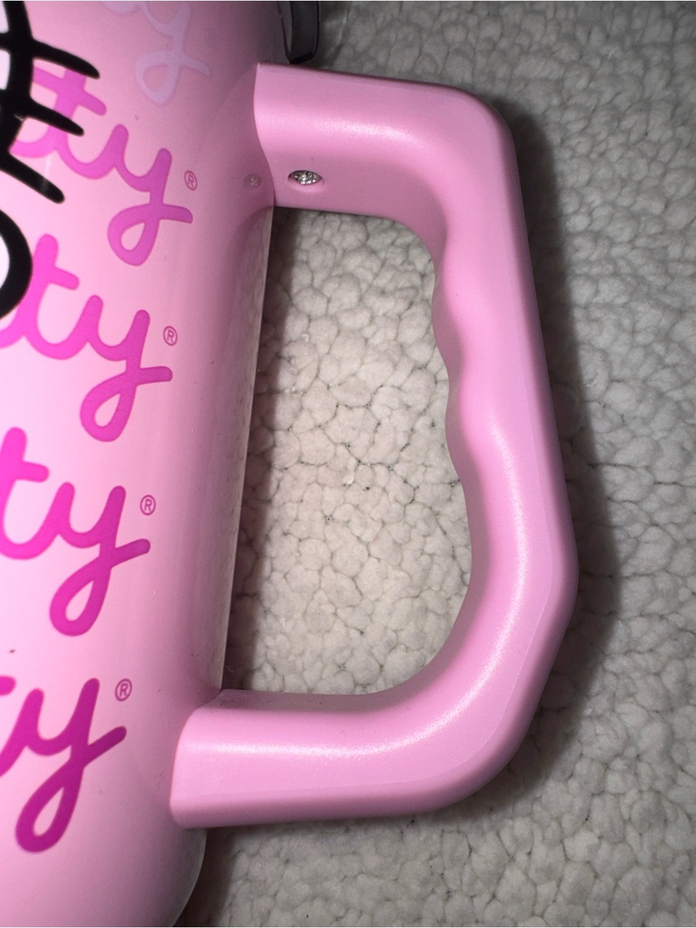 Hello Kitty- NWT  Pink Insulated Stainless Steel Tumbler with Handle and Straw - Picture 6 of 14